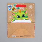 Пакет крафтовый вертикальный «Новогодняя почта», MS 18 × 23 × 10 см - фото 9606524