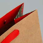 Пакет крафтовый вертикальный «Ёлочка», MS 18 × 23 × 10 см - Фото 6
