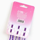 Цветные пряди для волос на крабике «Чудеса для тебя», набор 6 шт, длина 40 см 9512714