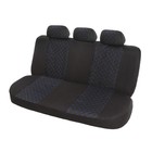 Чехлы на сиденья в автомобиль TORSO Premium 11 предметов, синяя строчка - Фото 4