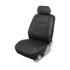 Чехлы на сиденья в автомобиль TORSO Premium, 11 предметов, кожа PU, черный - фото 9683898