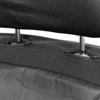 Чехлы на сиденья в автомобиль TORSO Premium универсальные, 11 предметов, кожаные вставки, чёрный - фото 9683912
