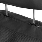 Чехлы на сиденья в автомобиль TORSO Premium, 11 предметов, кожаные вставки, серые вставки - фото 9683921