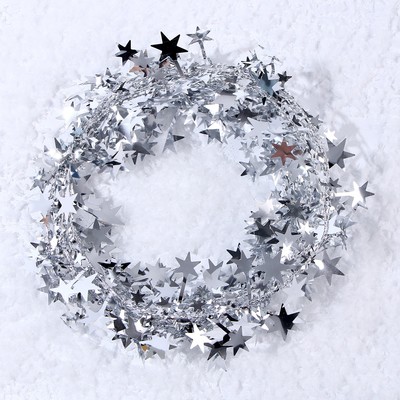 Проволока для поделок и декора «Звёздочка» длина — 5 метров, серебряная