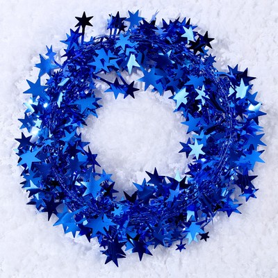 Проволока для поделок и декора «Звёздочка» длина — 5 метров, синяя