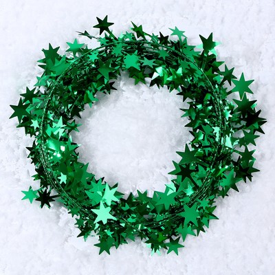 Проволока для поделок и декора «Звёздочка» длина — 5 метров, зелёная
