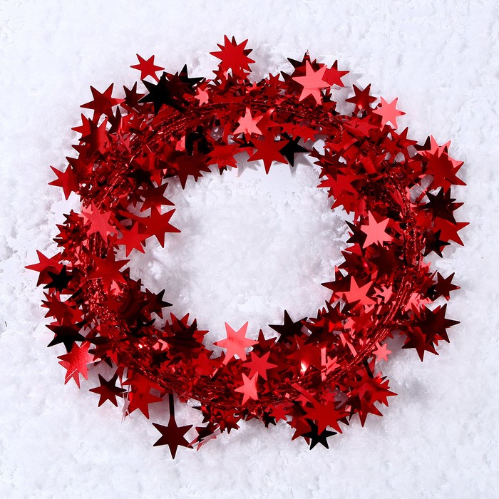 Проволока для поделок и декора «Звёздочка» длина — 5 метров, красная - Фото 1