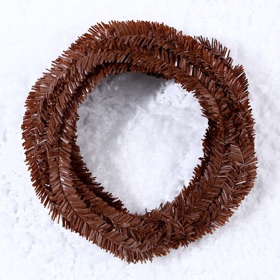 Проволока для поделок и декора «Хвоя» длина — 5 м, диаметр — 2 см, цвет коричневый