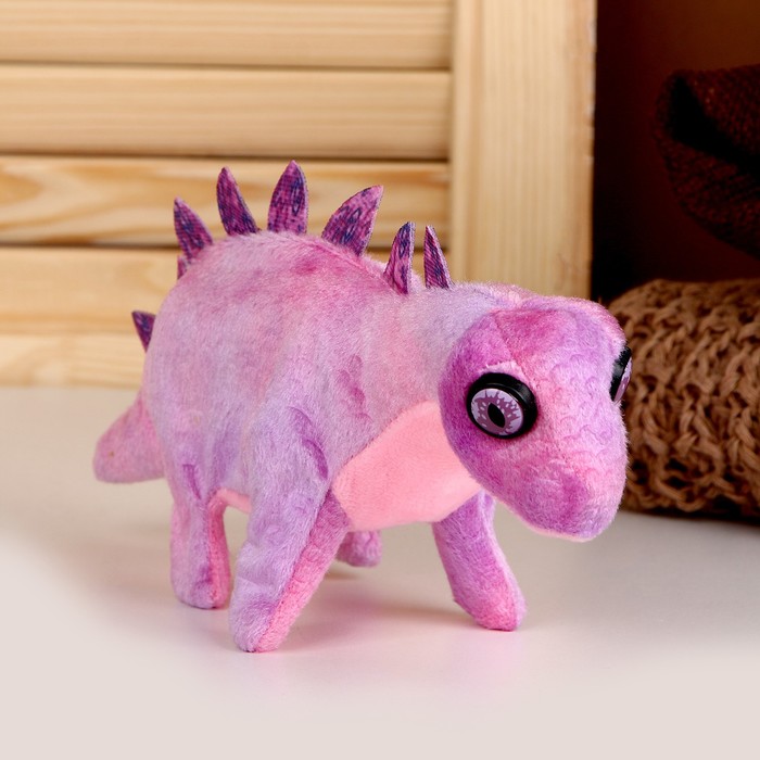 Мягкая музыкальная игрушка «Динозаврик», 27 см, цвет фиолетовый - фото 1909260338