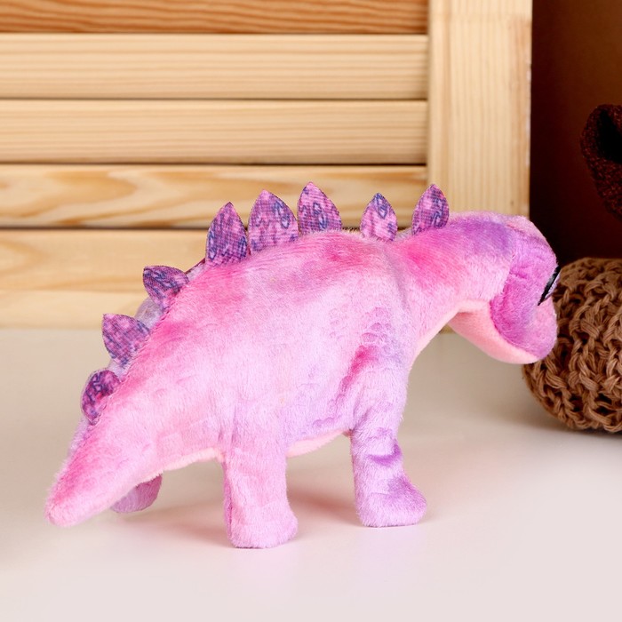 Мягкая музыкальная игрушка «Динозаврик», 27 см, цвет фиолетовый - фото 1909260341