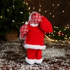 Дед Мороз "В костюме с орнаментом" 28 см, красный - Фото 3