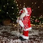 Дед Мороз "В костюме с орнаментом" 28 см, красный - Фото 4