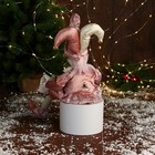 Новогодний шут «В нарядном костюмчике» музыка шевелит головой, 46 см, сиреневый - Фото 3