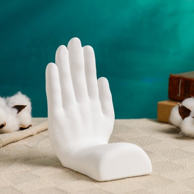 Держатель-подставка для книг «Рука», 15 см, белый
