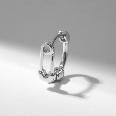 Пирсинг в ухо (хеликс) «Булавка», d=8 мм, цвет серебро