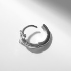 Пирсинг в ухо (хеликс) «Крестик», d=8 мм, цвет белый в серебре - Фото 2