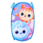 Корзина для хранения игрушек «Малыши-кругляши», 57 х 34 х 34 см, голубая - Фото 3