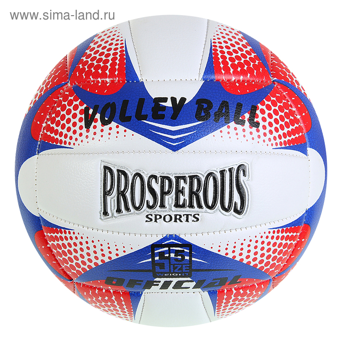 Мяч волейбольный Prosperous, 18 панелей, PU, машинная сшивка, размер 5 - Фото 1