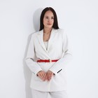 Ремень женский, ширина 1.8 см, винт, пряжка металл, цвет красный - фото 22698368