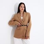 Ремень женский, ширина 1.4 см, пряжка металл, цвет чёрный - фото 22663780