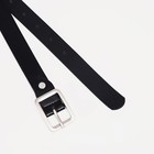 Ремень женский, ширина 2,4 см, винт, пряжка металл, цвет чёрный - фото 22555513