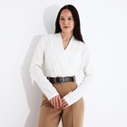 Ремень женский, ширина 4 см, пряжка металл, цвет коричневый - фото 22641631