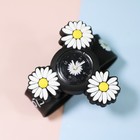 Часы наручные детские «Ромашки», кварцевые, со спиннером, ремешок силикон - Фото 4