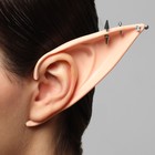 Серьги «Каффы» эльфийские уши, цвет бежево-серебристый - фото 8703116