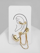 Набор серег и кафф QF «Классика», цвет золото 9746984