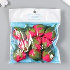 Бутон на ножке для декорирования "Роза пионовидный бутон" фиолет 2,5х3 см (комплект 10 шт) - фото 22521317