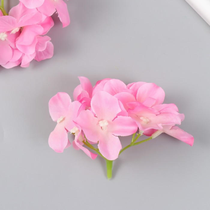 Цветы для декорирования "Гортензия" розовые 10х10 см