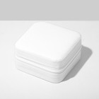 Шкатулка, 10.5×10.5×5 см, белая - Фото 2