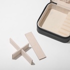 Шкатулка для украшений, 10.5×10.5×5 см, чёрная - Фото 3