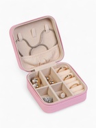 Шкатулка для украшений, 9.5×9.5×4.5 см, розовая - Фото 1