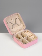 Шкатулка для украшений, 9.5×9.5×4.5 см, розовая - Фото 7