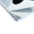 Блокнот 160 х 160 мм, 60 листов в клетку, на гребне "Хищник", обложка мелованный картон,печать по фольге, выборочный ТВИН УФ-лак, блок 65 г/м2 - фото 22831084