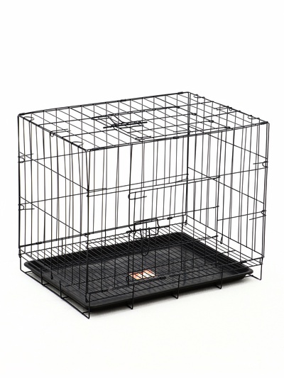 Клетка для собак 61×42×50 см, чёрная