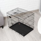 Клетка для собак 61 х 42 х 50 см, чёрная - фото 9180054