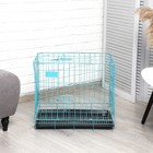 Клетка для собак 61 х 42 х 50 см, синяя - Фото 2