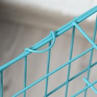 Клетка для собак 61 х 42 х 50 см, синяя - Фото 11