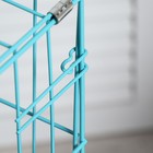 Клетка для собак 61 х 42 х 50 см, синяя - Фото 14