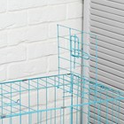 Клетка для собак 61 х 42 х 50 см, синяя - Фото 6