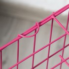 Клетка для собак 61 х 42 х 50 см, розовая - Фото 11