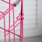 Клетка для собак 61 х 42 х 50 см, розовая - Фото 14