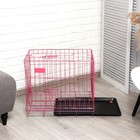 Клетка для собак 61 х 42 х 50 см, розовая - Фото 9