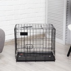 Клетка для собак 51×35×41 см, черная - Фото 2