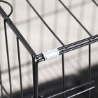 Клетка для собак 51×35×41 см, черная - Фото 13