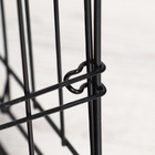 Клетка для собак 51×35×41 см, черная - Фото 15