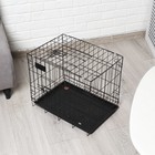 Клетка для собак 51 х 35 х 41 см, черная - фото 9180081