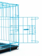 Клетка для собак 51×35×41 см, голубая - Фото 7